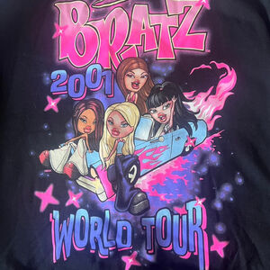 Bratz 2001 World Tour black, purple and pink fleece sweatshirt